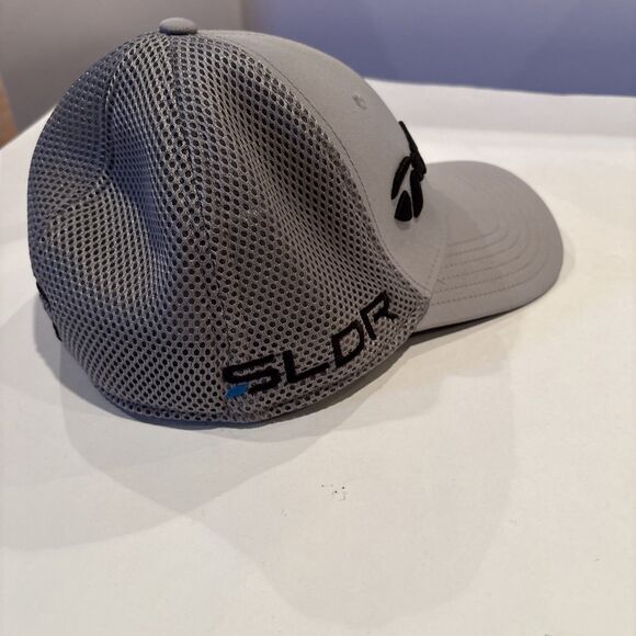 2014 TaylorMade SLDR Tour Preferred Cage Gray Hat Cap Men's S/M Fitted Flex - Picture 4 of 7
